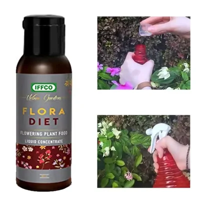 IFFCO Urban Gardens 200ml Flora Diet - Plant Food Liquid Fertilizer for Flower Boost in Plants